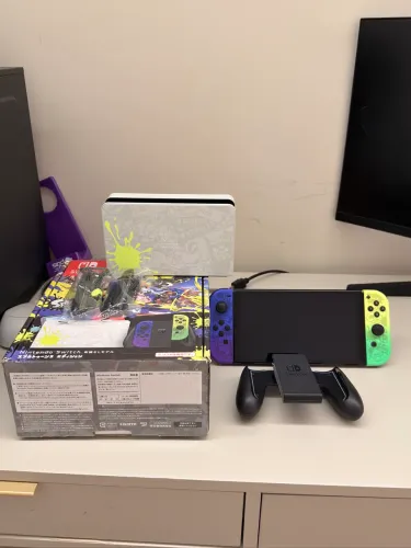 Nintendo Switch OLED Splatoon 3 Edition Desbloqueado | Completo + Jogos + Caixa Original