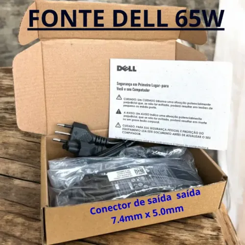 Carregador Dell 65w Fonte Para Notebook