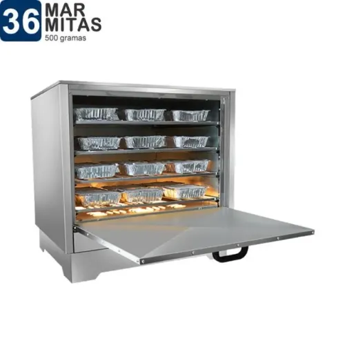 Estufa Marmiteira Alimentos Inox Metalmaq 36 Marmitas