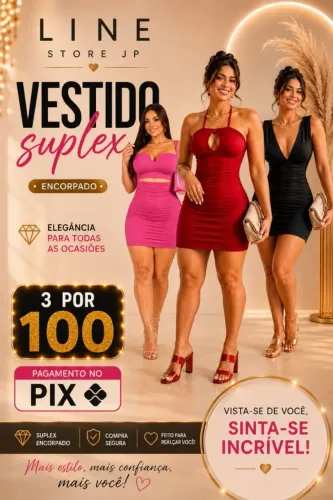 Combo Vestido suplex encorpando