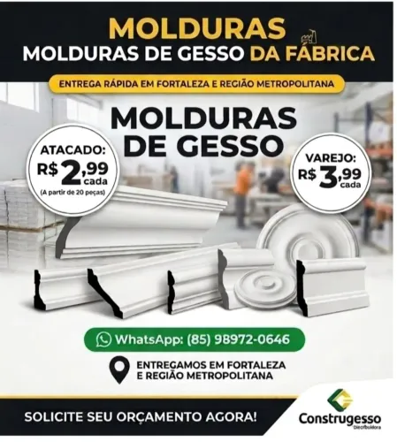 Molduras de gesso