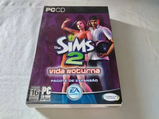 The Sims 2 Pacote de Expansão Vida Noturna Box Completo 2 CDS