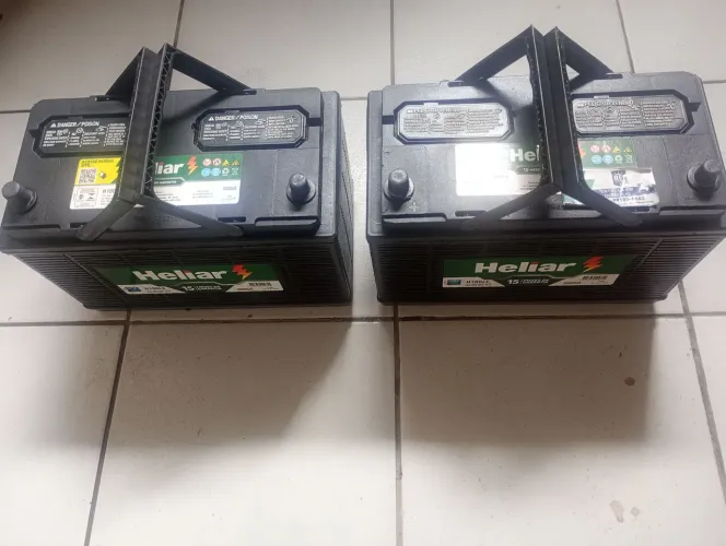 Vendo duas baterias Heliar de 100 amperes 90% em estado de Nova