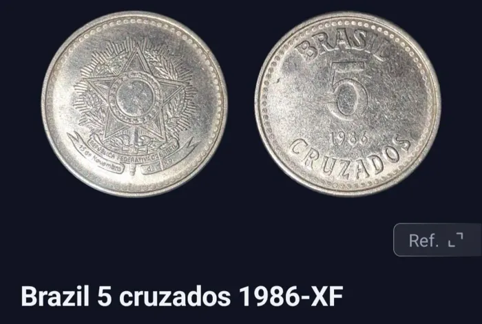 Moeda 5 cruzados