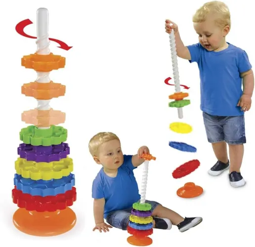 Brinquedo didático de montar giro mágico 