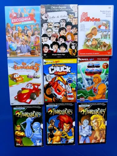 DVDs Originais Humor e Desenho 9 Peças 