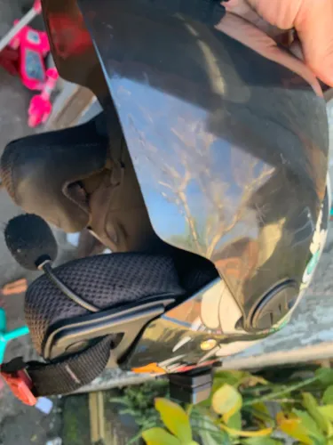 Capacete coyote 56 e par de espelho retrovisor 