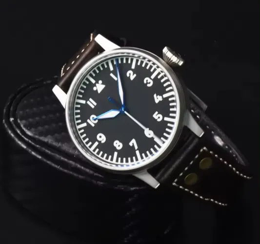 Relógio Hruodland flieger type a pilot automático n laco stowa iwc