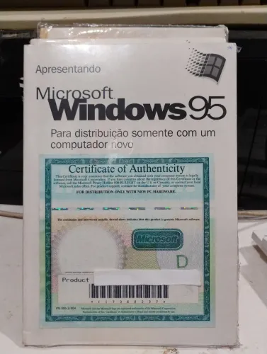 Windows 95. Kit Lacrado. Relíquia. Leia.