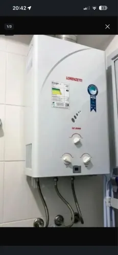 Aquecedor a gás Lorenzetti 20 l  gn, pouco uso ! 