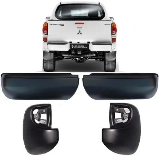 Par de Para-choques e ponteiras L200 Triton 2008 a 2018