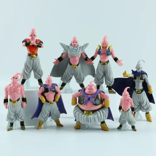 Kit 8 Bonecos Action Figure Majin Boo Dragon Ball Z