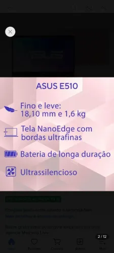 Vende-se notebook usado poucas vezes, não cheguei a utilizar pra estudo.