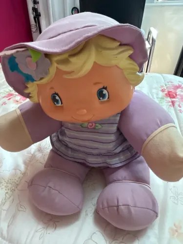 Boneca Antiga Limãozinho Baby (Franquia Moranguinho) Pelúcia e Vinil