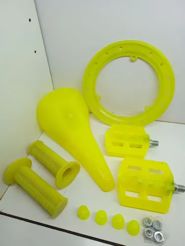 Kit selim manoplas pedal NEON bicicleta cross