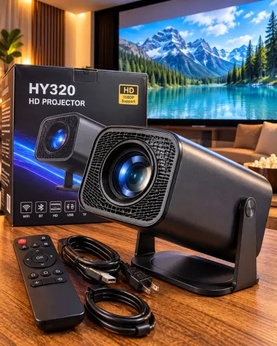 PROJETOR HY320 ENTREGAMOS CINEMA PORTÁTIL