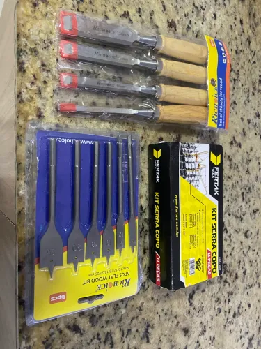 Kit Serra copo, brocas e formões 