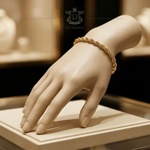 Pulseira Trancelim em Ouro 18K 750