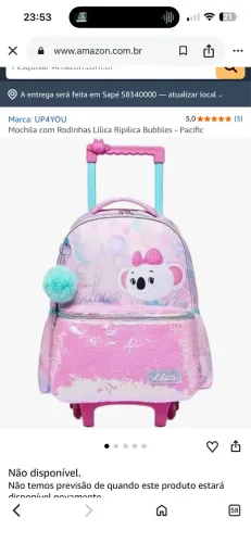 Mochila de carrinho- Lilica Ripilica
