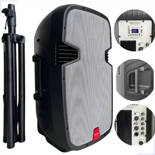 Caixa Bare Tone Ativa 15? 200W RMS Com Tripé