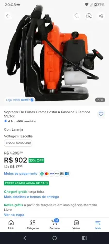 Soprador carbon