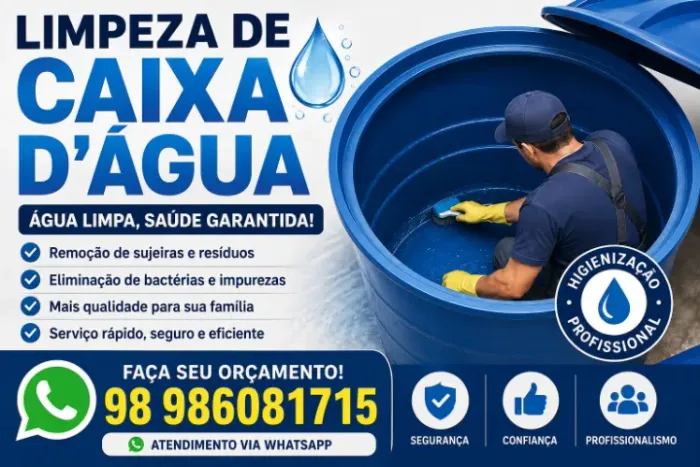 LIMPEZA DE CAIXA E CISTERNA