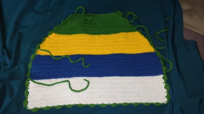 Brusinha crochê Brasil 