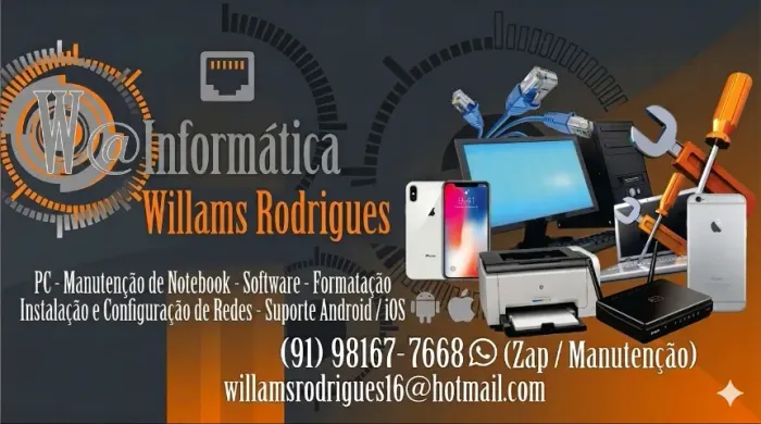 Técnico de Informática e Celular em Domicílio - Notebook, PC, Celular e iPhone!