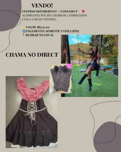 Traje Oktoberfest feminino 