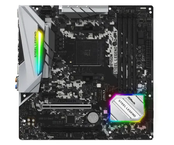 Placa-Mãe ASRock B450M Steel Legend