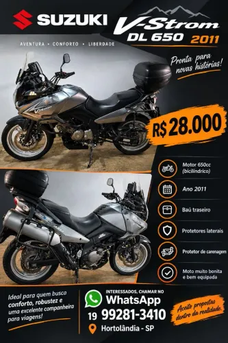 Vendo Suzuki DL 650 Vstron
