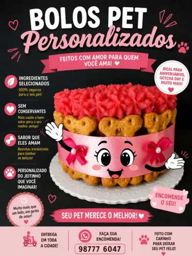 Bolo de aniversário Pet
