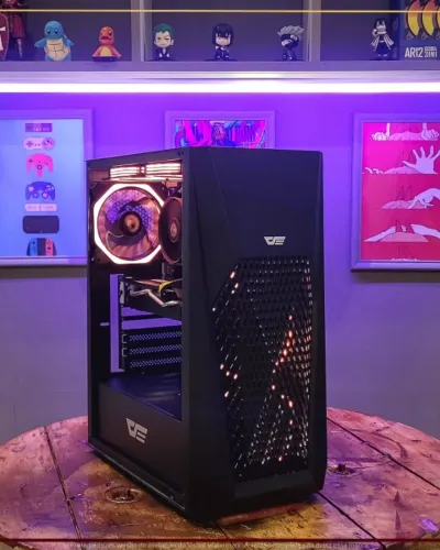 Desktop Gamer I3 10100 | 16GB RAM | NVMe 240GB | RX 580 8GB | Placa H510 | 500W