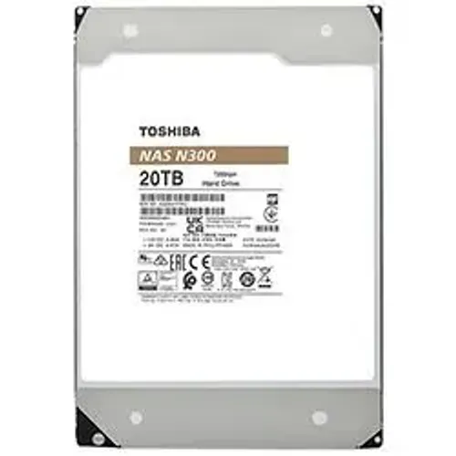 HD Toshiba 20TB N300 Nas 3.5" SATA 3 7200RPM