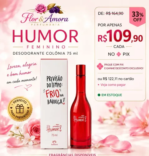 Natura Perfume Humor Feminino 75ml