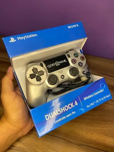 Controle Ps4 Sem Fio god of war cinza an2