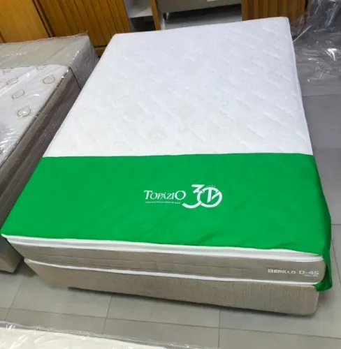 Conjunto Box de Casal King Berillo 1,93x2,03X25cm - Topazio