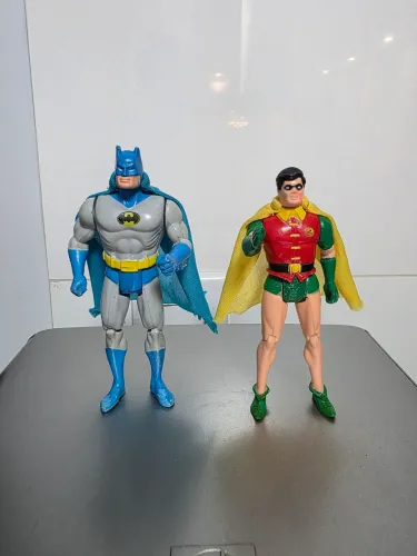 Bonecos Batman e Ronin Estrela Super Powers anos 80 completos 