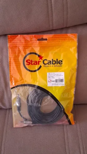 [NOVO] Cabo de áudio P2 X P2, 10 Metros (Star Cable) 