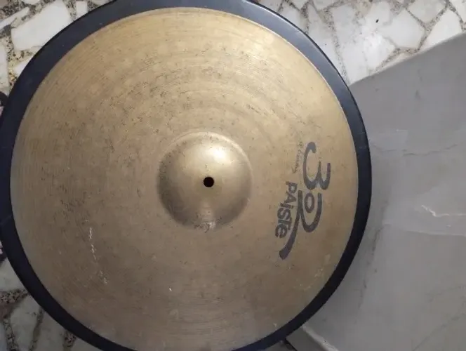 PRATO PAISTE 18 ' CRASH RIDE GERMANY , EM BOM ESTADO