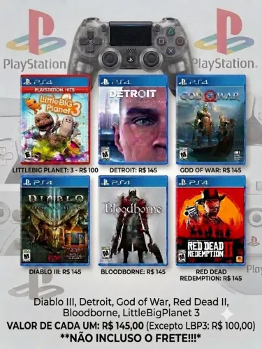 Jogos de PS4 Midia Física