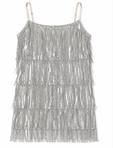 Vestido Prateado - TAM P 