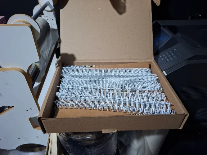 Wire-o 3/4 Espiral duplo anel branco encadernação