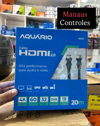 Cabo Hdmi 4K de 20 metros - Versão 2.0 ( Promoção )