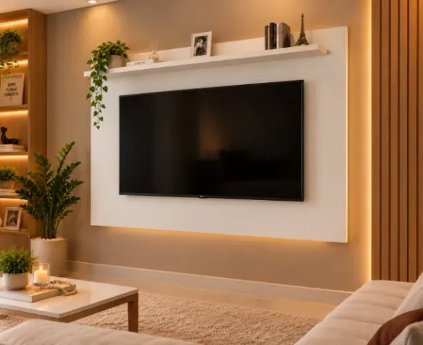 Painel de tv 50'' com instalação inclusa