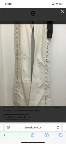 Calça couro off