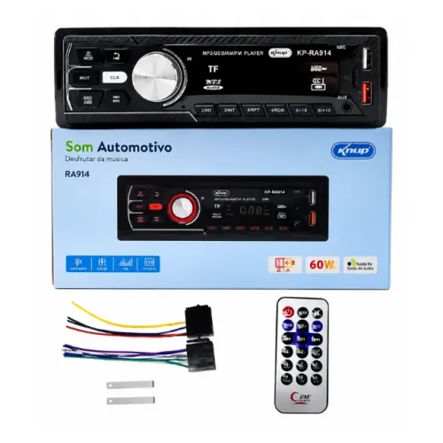 Radio Som MP3 Automotivo Knup *NOVO*