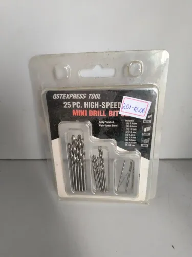 LT201 Kit 25 Brocas Para Micro Retificas Mini De 0.5 A 3mm Aço hss