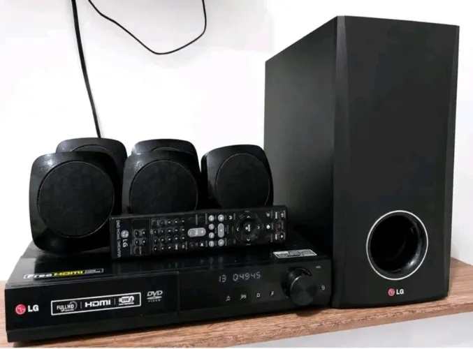 HOME THEATER LG 5.1 CANAIS COMPLETO