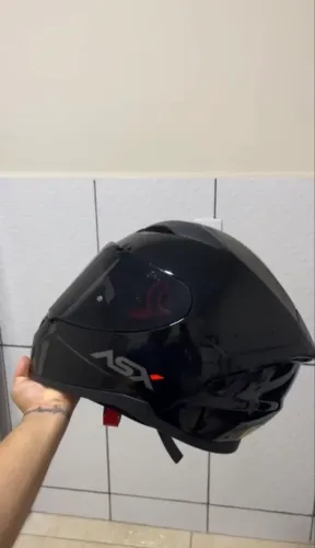 Capacete ASX - Preto brilhante